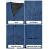image:imageLOLANTA Boys Formal Suit Vest Slim Fit Pockets Adjustable Back Strap Wedding Ring Bearer Homecoming Dress Waistcoat VestLake Blue