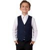 image:imageLOLANTA Boys Formal Suit Vest Slim Fit Pockets Adjustable Back Strap Wedding Ring Bearer Homecoming Dress Waistcoat VestNavy