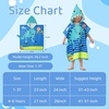 image:imageLOLANTA Kids Bath Towels Mermaid Terry Cloth Pool Poncho Swim Cover Up Toddler Beach Towel Girls Gifts Mermaid 46 YearsBluedinosaur