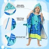 image:imageLOLANTA Kids Bath Towels Mermaid Terry Cloth Pool Poncho Swim Cover Up Toddler Beach Towel Girls Gifts Mermaid 46 YearsBluedinosaur