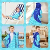 image:imageLOLANTA Kids Bath Towels Mermaid Terry Cloth Pool Poncho Swim Cover Up Toddler Beach Towel Girls Gifts Mermaid 46 YearsBlueshark
