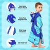 image:imageLOLANTA Kids Bath Towels Mermaid Terry Cloth Pool Poncho Swim Cover Up Toddler Beach Towel Girls Gifts Mermaid 46 YearsBlueshark