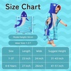 image:imageLOLANTA Kids Bath Towels Mermaid Terry Cloth Pool Poncho Swim Cover Up Toddler Beach Towel Girls Gifts Mermaid 46 YearsBlueshark