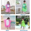 image:imageLOLANTA Kids Bath Towels Mermaid Terry Cloth Pool Poncho Swim Cover Up Toddler Beach Towel Girls Gifts Mermaid 46 YearsGreenb