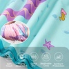 image:imageLOLANTA Kids Bath Towels Mermaid Terry Cloth Pool Poncho Swim Cover Up Toddler Beach Towel Girls Gifts Mermaid 46 YearsPink Purplemermaid