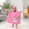 image:imageLOLANTA Kids Bath Towels Mermaid Terry Cloth Pool Poncho Swim Cover Up Toddler Beach Towel Girls Gifts Mermaid 46 YearsPinkunicorn