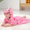 image:imageLOLANTA Kids Bath Towels Mermaid Terry Cloth Pool Poncho Swim Cover Up Toddler Beach Towel Girls Gifts Mermaid 46 YearsPinkunicorn