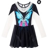 image:imageLOLANTA Girls Ballet Dance Dress Kids Long Sleeve Skirted Gymnastics Leotard with Scrunchie Glitter DancewearBlack