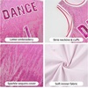 image:imageLOLANTA Girls Hip Hop Dance Clothes Kids Jersey Sequin Dress Long Tank Top Jazz Costume Cheerleading TShirtPink