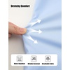 image:imageLOLANTA Girls Short Sleeve Button Down Shirts Kids Stretch Summer Dress Shirts Stain Repellent Uniform Blouse with PocketLightblue