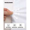 image:imageLOLANTA Girls Short Sleeve Button Down Shirts Kids Stretch Summer Dress Shirts Stain Repellent Uniform Blouse with PocketWhite