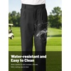 image:imageLOLANTA Boys Golf Pants Kids Dress Slacks Stretch Chino Uniform Trouser  Premium stretch waterrepellent adjustable waistband breathable material multipockets tearresistant antipillingBlack