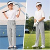 image:imageLOLANTA Boys Golf Pants Kids Dress Slacks Stretch Chino Uniform Trouser  Premium stretch waterrepellent adjustable waistband breathable material multipockets tearresistant antipillingLight Gray