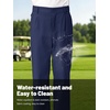 image:imageLOLANTA Boys Golf Pants Kids Dress Slacks Stretch Chino Uniform Trouser  Premium stretch waterrepellent adjustable waistband breathable material multipockets tearresistant antipillingNavy