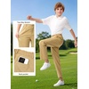 image:imageLOLANTA Boys Golf Pants Kids Dress Slacks Stretch Chino Uniform Trouser  Premium stretch waterrepellent adjustable waistband breathable material multipockets tearresistant antipillingKhaki