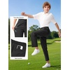 image:imageLOLANTA Boys Golf Pants Kids Dress Slacks Stretch Chino Uniform Trouser  Premium stretch waterrepellent adjustable waistband breathable material multipockets tearresistant antipillingBlack
