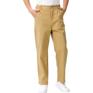 image:imageLOLANTA Boys Golf Pants Kids Dress Slacks Stretch Chino Uniform Trouser  Premium stretch waterrepellent adjustable waistband breathable material multipockets tearresistant antipillingKhaki